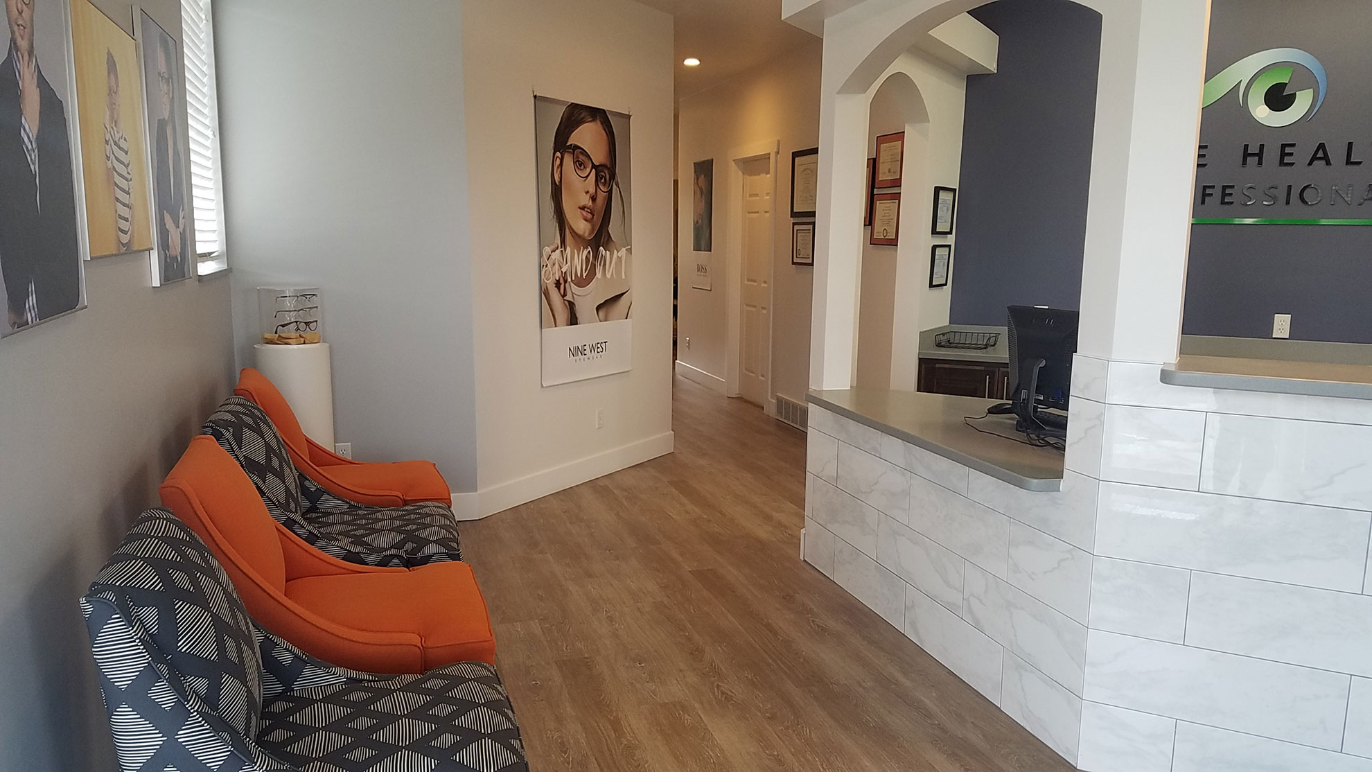 Front Desk area at Eye Health Professionals